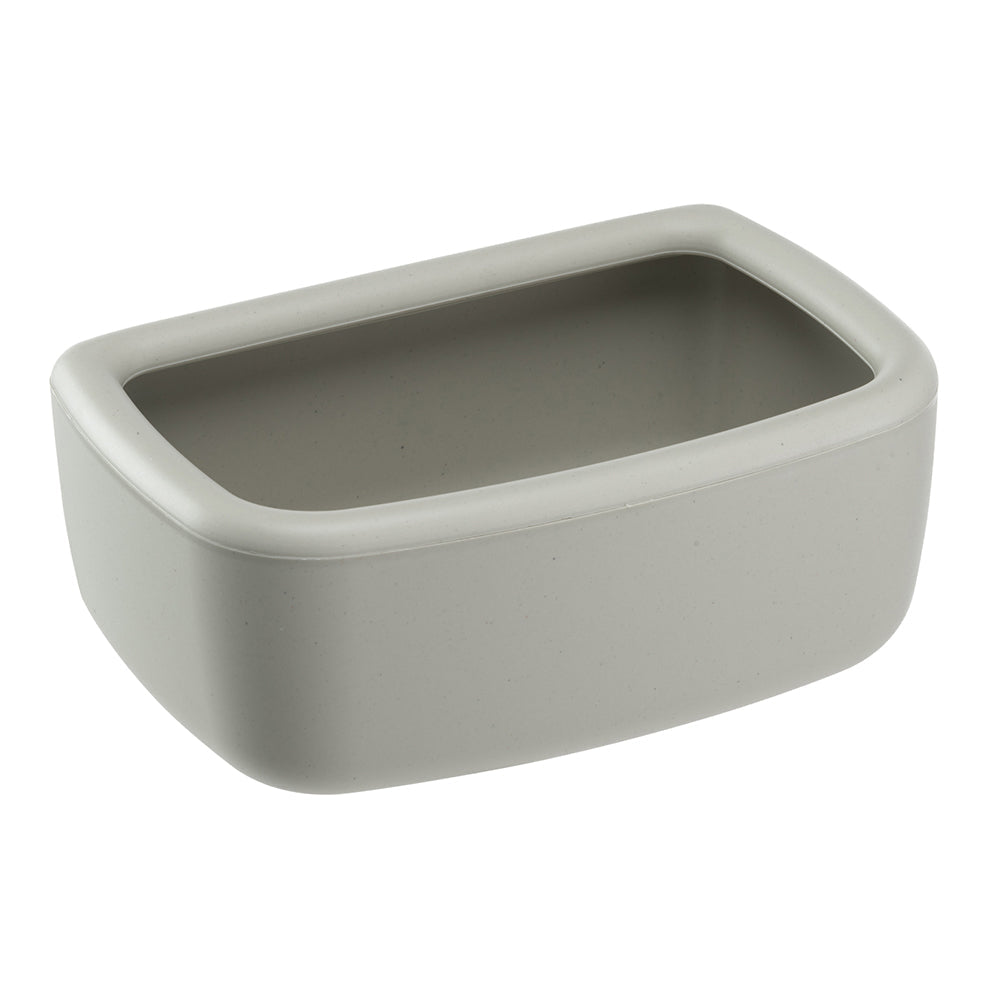 Rechteckige, graue Keramikschale, ideal für moderne Wohnkultur. Perfekt als Dekoration oder Aufbewahrung. Hochwertiges, minimalistisches Design.