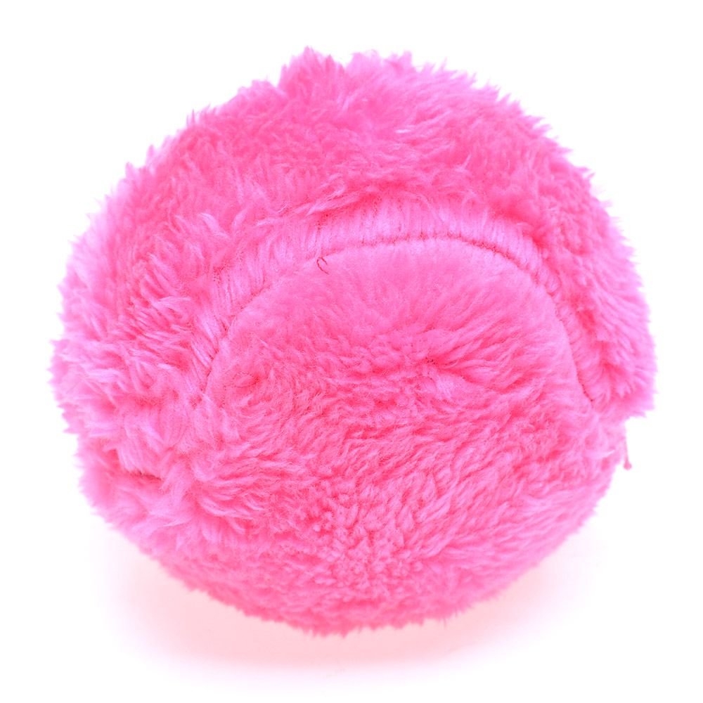 Rosa Mikrofaser-Reinigungsball für automatischen Staubsauger. Effiziente Bodenreinigung, langlebig, ideal für Haushaltsreinigung.