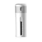 Weißer automatischer Seifenspender mit Sensor, modern, berührungslos, Badezimmerzubehör.