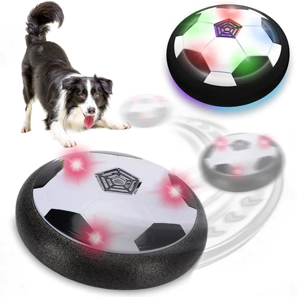 Interaktiver LED-Hoverball für Hunde, langlebiges Spielzeug, fördert Bewegung und Spaß, ideal für kleine bis mittelgroße Hunde.