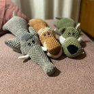 Interaktives Hundespielzeug aus Plüsch in Tierform, ideal für Kauspielspaß und mentale Stimulation. Perfekt für Hunde aller Größen.