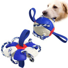 Hundespielzeug Ball mit Seil, robust und interaktiv, ideal für Kauen und Apportieren, langlebig, fördert Zahngesundheit und Spielspaß.