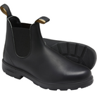 Schwarze Chelsea Boots aus Leder, robust und stilvoll, ideal für Herbstmode. Perfekte Kombination aus Komfort und Eleganz für jeden Anlass.