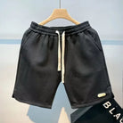 Schwarze Herren-Shorts, schnell trocknend, atmungsaktiv, Sport, Sommer, Ice Silk Material.