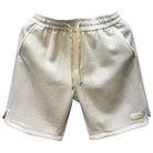 Herren Ice Silk Shorts, schnell trocknend, atmungsaktiv, beige, Sport, Sommer, große Größe.