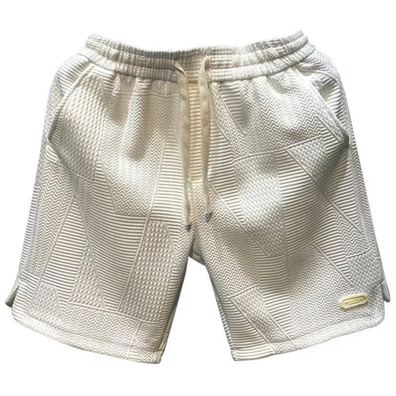 Herren Ice Silk Shorts, schnell trocknend, atmungsaktiv, beige, Sport, Sommer, große Größe.