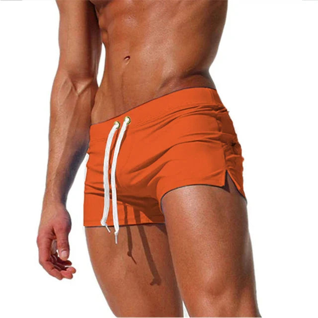 Herren-Badeshorts, schnell trocknend, atmungsaktiv, mit Reißverschlusstasche. Ideal für Surfen, Schwimmen, Strand. Sportlich und modisch.