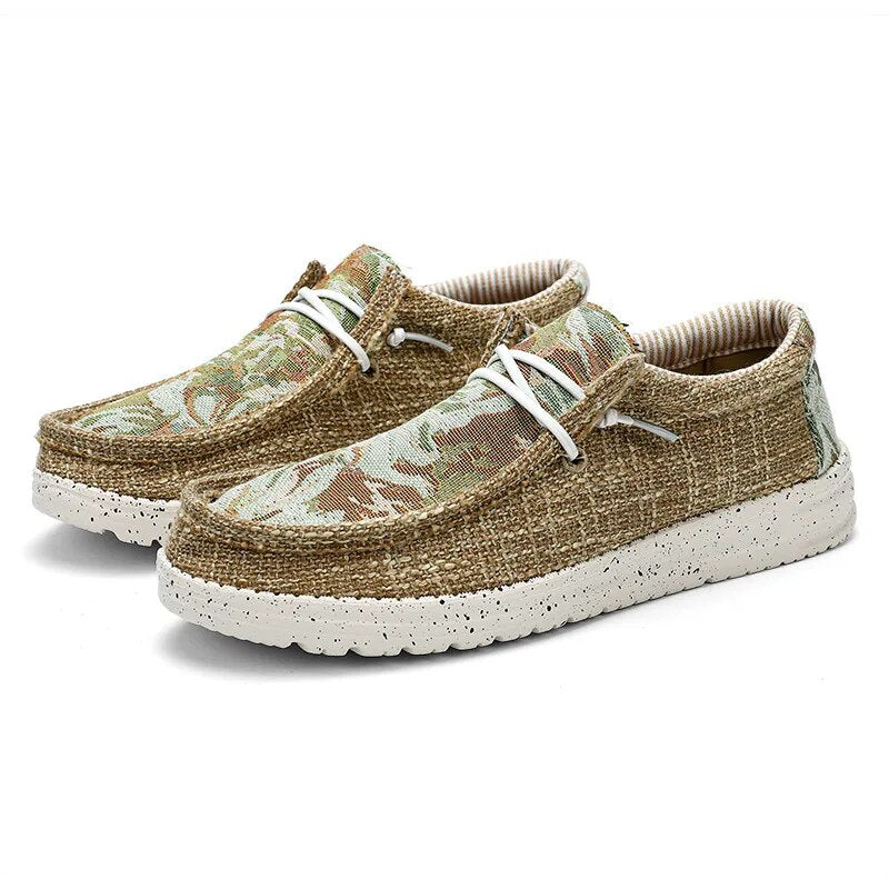 Leichte Herren-Canvas-Schuhe, atmungsaktiv, Slip-On, lässig, flach, modisch, Größe 38-48. Ideal für Komfort und Stil im Alltag.
