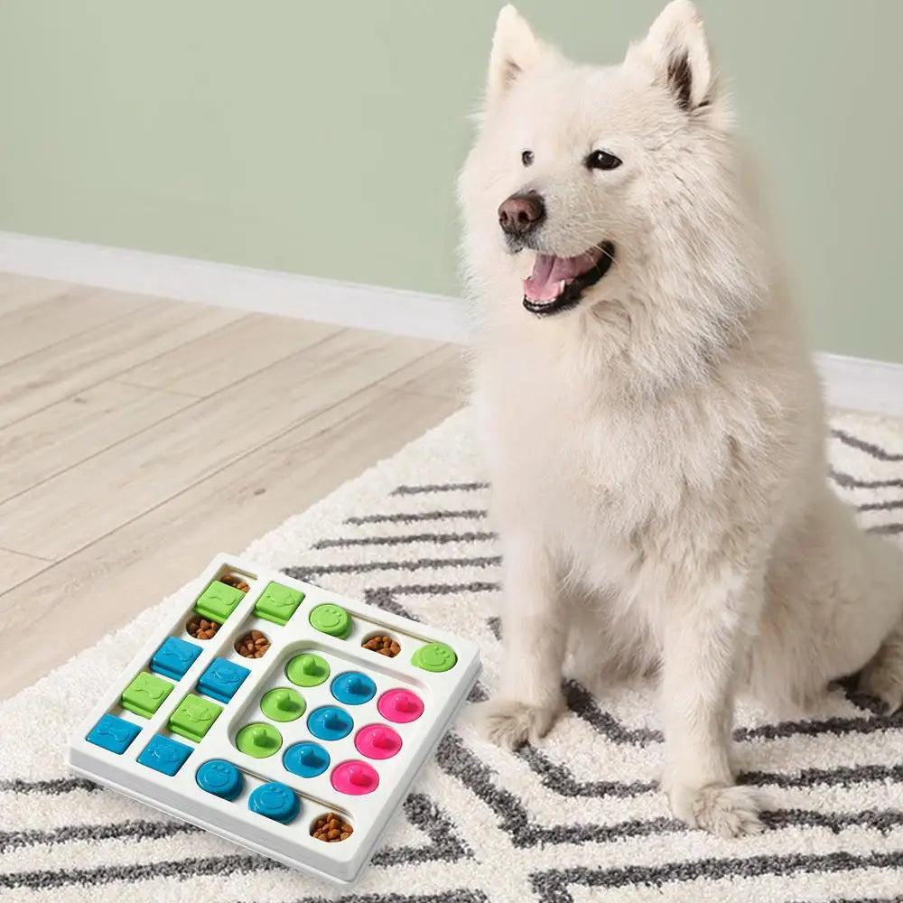 Hundespielzeug Intelligenzspielzeug mit Leckerli-Versteck, interaktives Puzzle für Hunde, fördert mentale Stimulation und Beschäftigung.