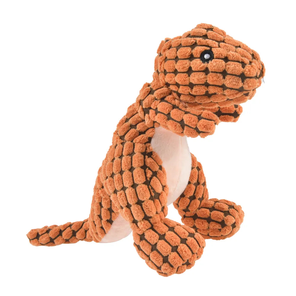 Kuscheltier Echse aus weichem Plüsch, orange-braun mit Schuppenmuster, ideal als Geschenk für Kinder. Perfekt zum Kuscheln und Spielen.