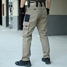 Taktische Cargohose Herren, beige, mit Taschen, Outdoor, robust, atmungsaktiv, Freizeitkleidung.