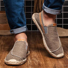 Herren-Espadrilles aus Leinen, lässig und bequem, ideal für den Sommer. Perfekt für Freizeit und Strand. Hochwertige, atmungsaktive Materialien.