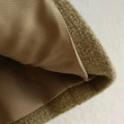 Beige Tweed-Jacke für Damen, Herbst/Winter, rundhals, langärmelig, modisch, elegant, hochwertig, ideal für stilvolle Outfits.