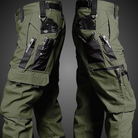 Grüne taktische Hose mit Taschen, robustes Design, Outdoor-Bekleidung, Herren, multifunktional.