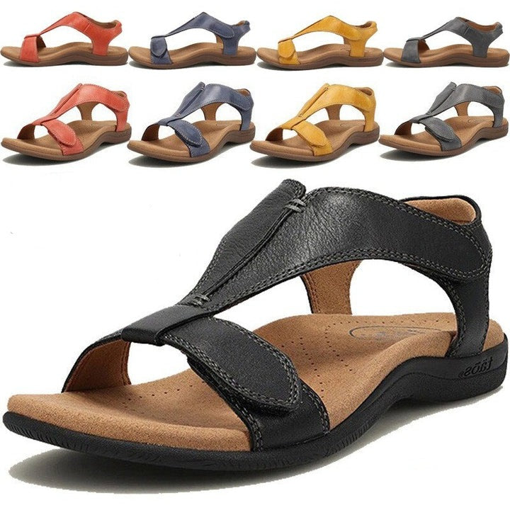 Damen-Sandalen mit Schnalle, offener Zeh, Sommerdesign, Vintage-Keilabsatz, Plattform, bequem, in verschiedenen Farben erhältlich.