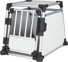 Trixie Transportbox aus Aluminium für Hunde, robust und sicher, ideal für Auto-Transport, mit stabilen Gittertüren und rutschfestem Boden.
