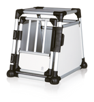 Trixie Transportbox aus Aluminium für Hunde, robust und sicher, ideal für Auto-Transport, mit stabiler Konstruktion und guter Belüftung.