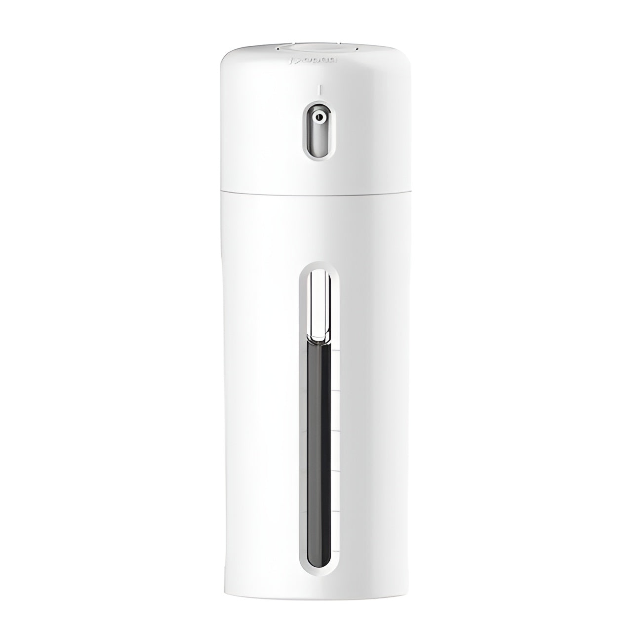 Weißer automatischer Seifenspender, schlankes Design, berührungslos, für Badezimmer und Küche.